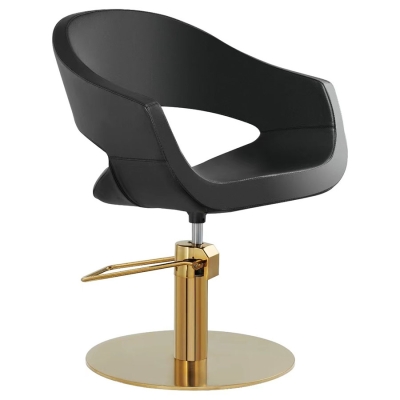 Kadernícke kreslo AURIC R Gold & Black styling chair