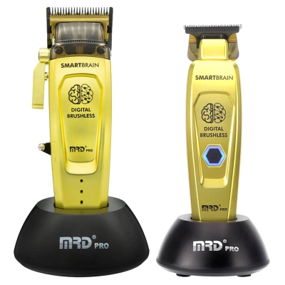 Set strihacieho a kontúrovacieho strojčeka MRD Pro Smart Brain clipper & trimmer Gold