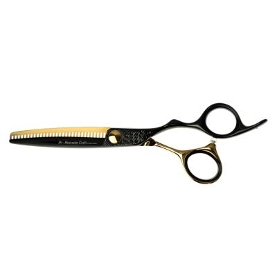 Efilačné nožnice MR. MUSTACHE Craft Black-Gold - 5,5" / 6,0"