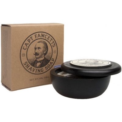 Mydlo na holenie v drevenej miske CAPTAIN FAWCETT Shaving soap 100 g