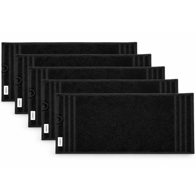 Čierne barber uteráky BARBERCO Premium towels - 5 ks