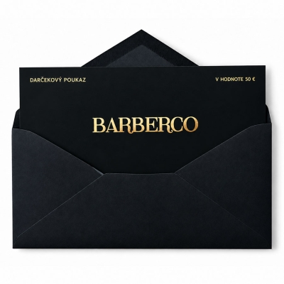 Luxusný darčekový poukaz BARBERCO 50 €