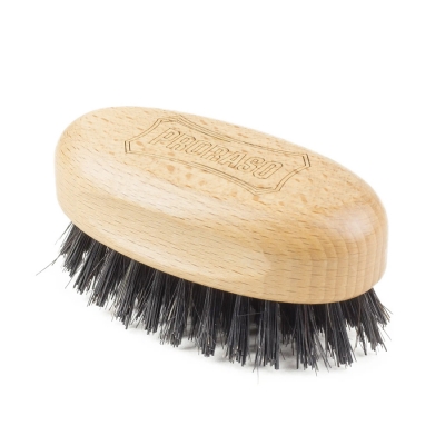 Malá drevená kefa na bradu a fúzy PRORASO Beard brush