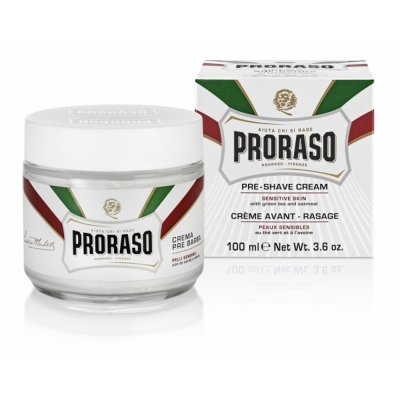 Krém pred holením PRORASO Pre shave cream Zelený čaj 100 ml