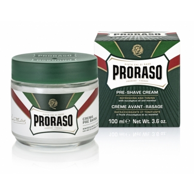 Krém pred holením PRORASO Pre shave cream Eukalyptus 100 ml