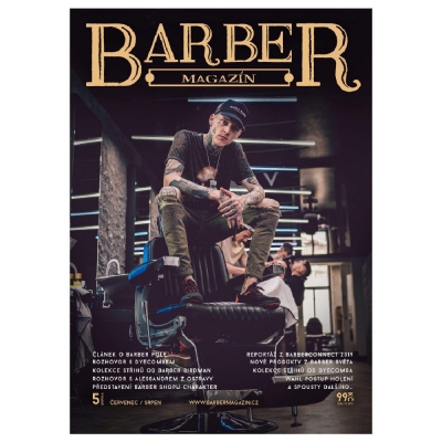 Piate číslo časopisu BARBER MAGAZÍN júl august