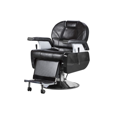 Holičské kreslo ITALIAN DESIGN Siena Super Luxe Black Knight Armchair