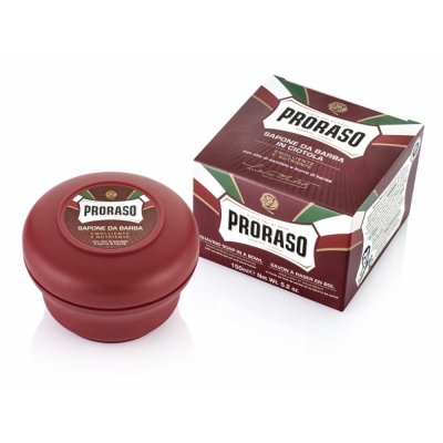 Mydlo na holenie v miske PRORASO Shaving soap in a bowl Sandalové drevo 150 ml