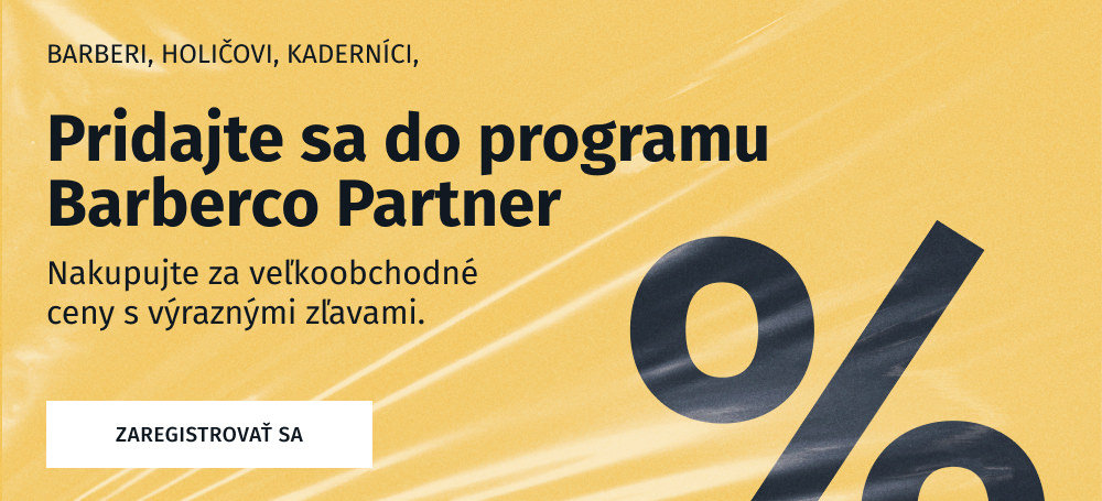 Barberco partner program - výhodné ceny pre barberov, kaderníkov a holičov