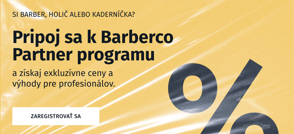 Barberco partner program - výhodné ceny pre barberov, kaderníkov a holičov